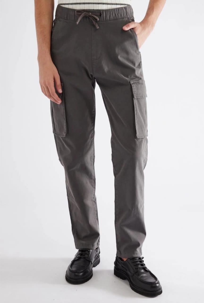Pantalon cargo homme ZARA- Gris