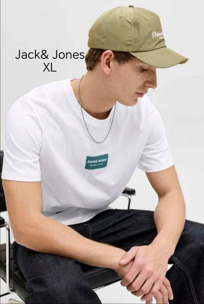 T-shirt blanc JJFRANK de Jack & Jones.