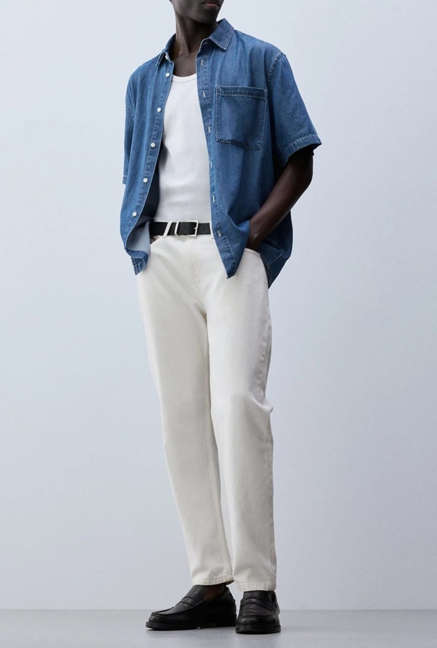 Chemise Demin -manche courte
