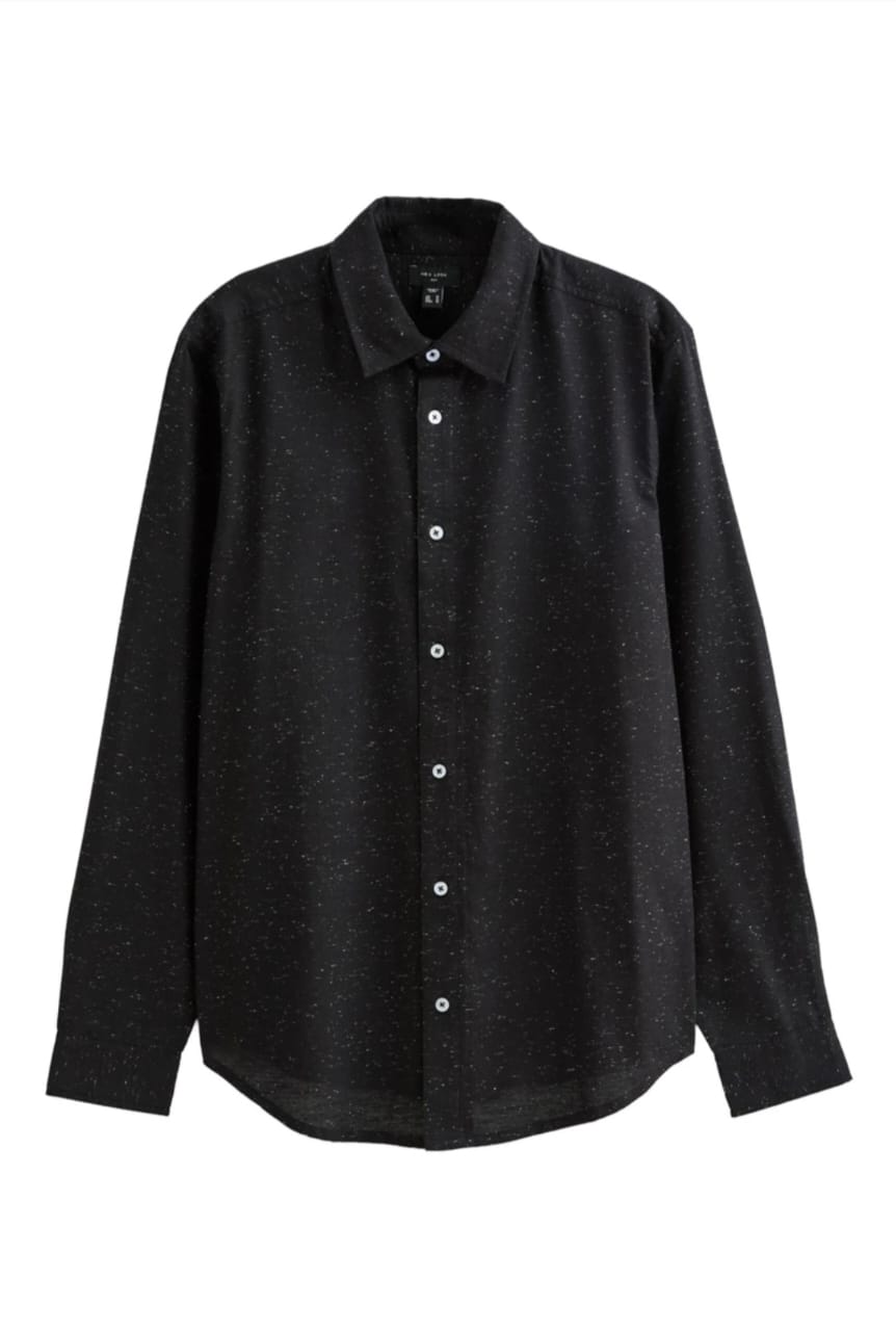 Chemise  homme New Look - Noir chiné