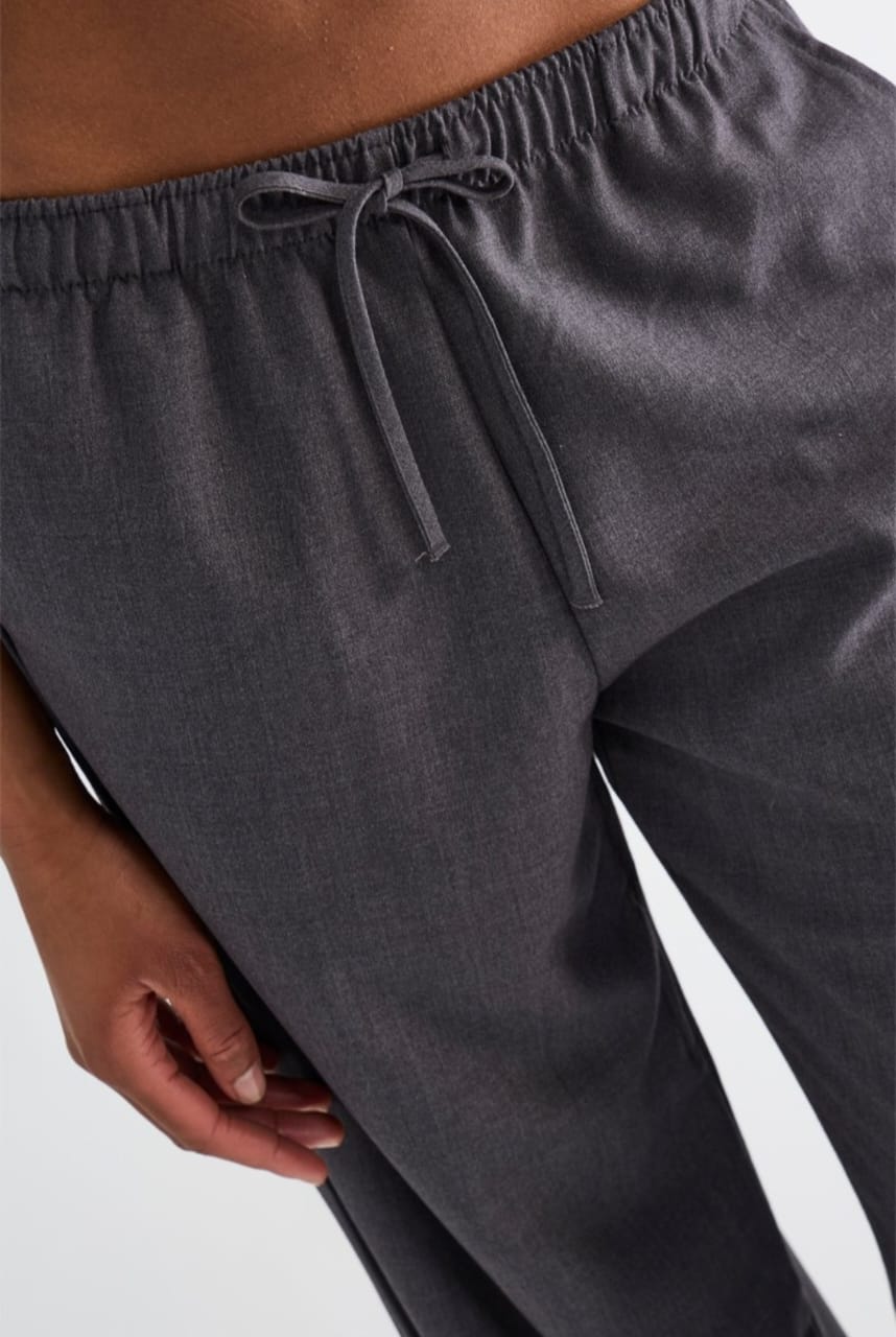 Pantalon fluide anthracite gris