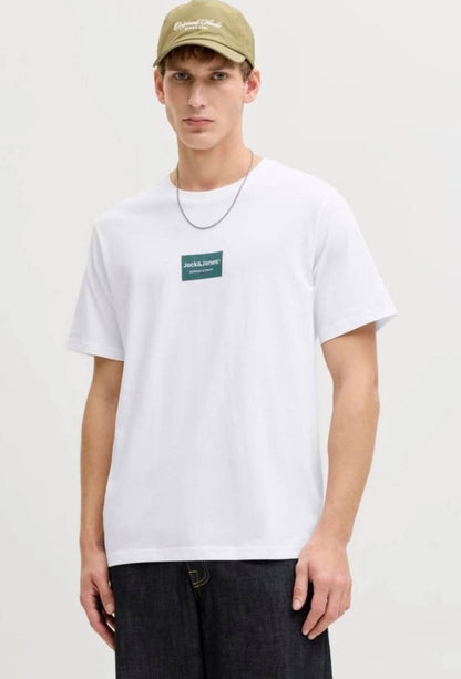 T-shirt blanc JJFRANK de Jack & Jones.