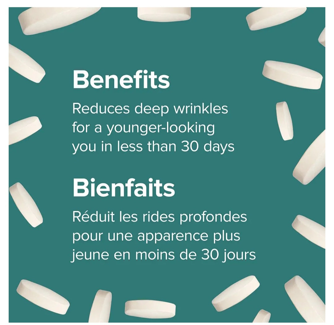 Collagen30 with Hyaluronic Acid (Peptides de collagène bioactifs) -Webber Naturals.