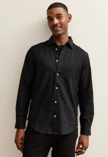Chemise  homme New Look - Noir chiné