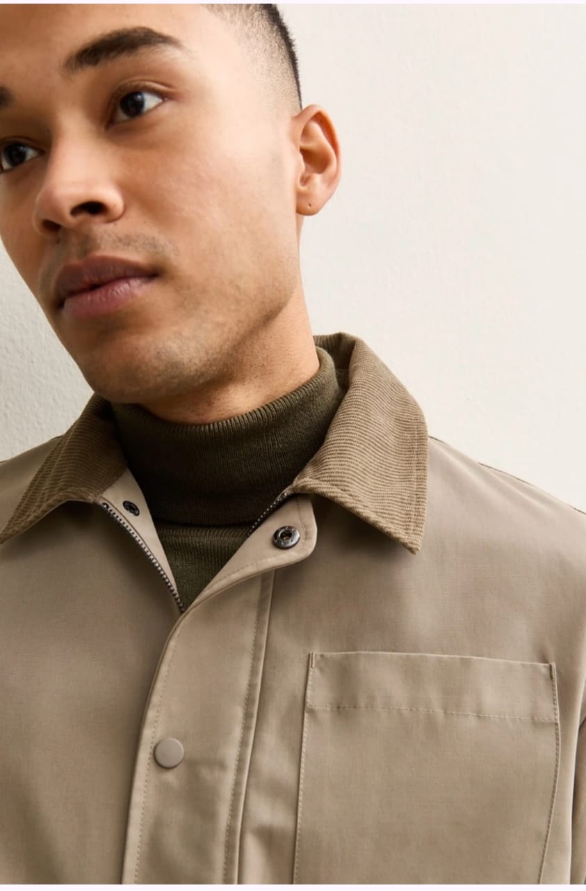 Veste homme kaki- style casual chic - New Look