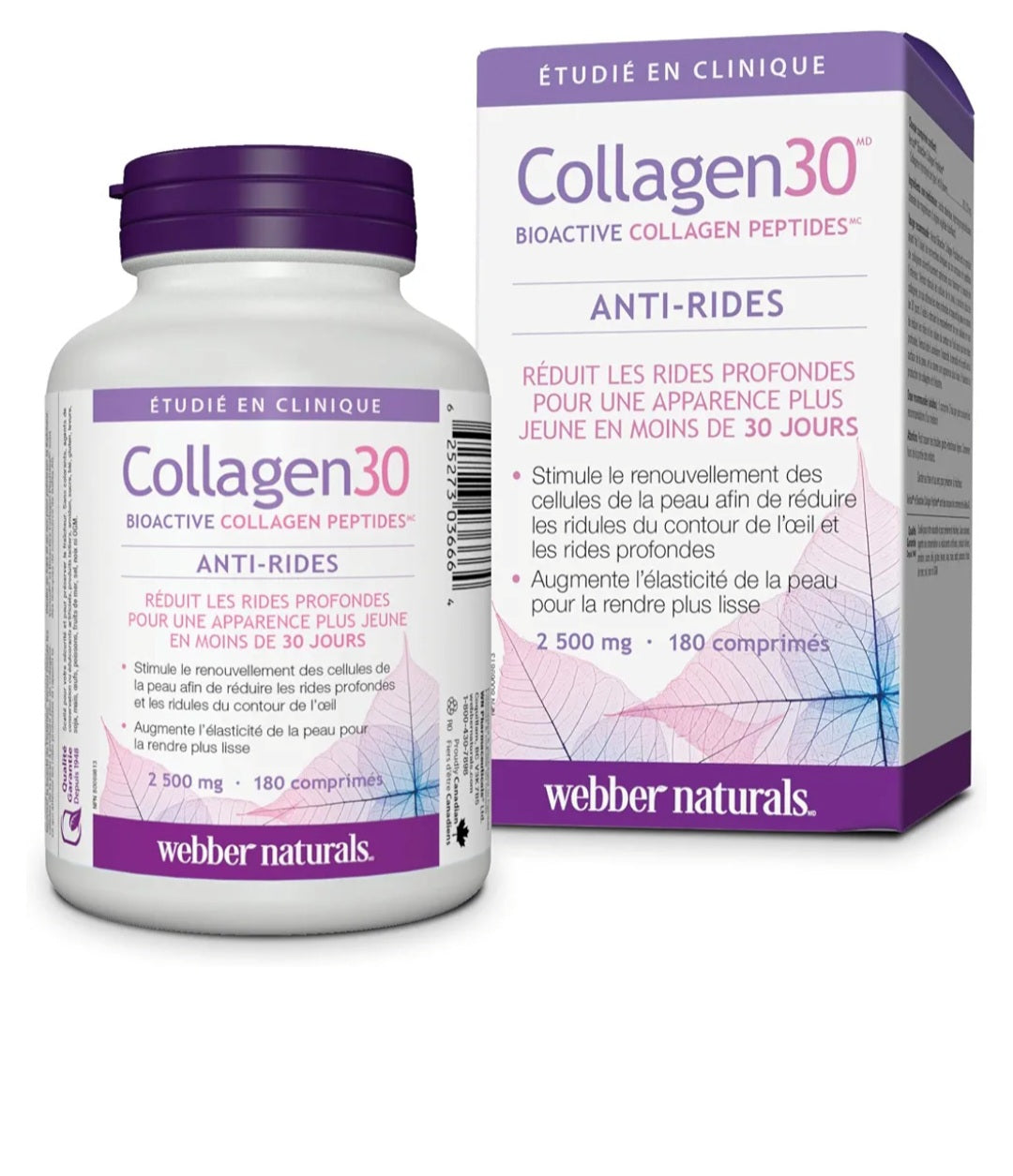 Collagen30ᴹᴰ Peptides de collagène bioactifs (Anti-rides)- 
Webber Naturals